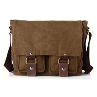 Vintage Crazy Horse Leather Men Shoulder bag Genuine Leather Messenger Bag men Crossbody Bag Sling Leisure Bag Casual Brown